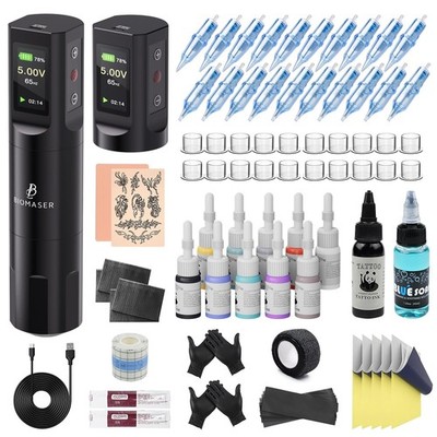 Biomaser Wireless Rotationsmaschine mit 2 Stück 1600mAh Akku Komplettset mit 20