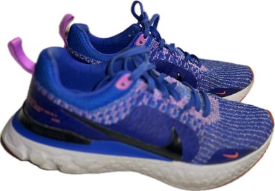Nike React Infinity Flyknit 3 Womens Size 7.5 Shoes Blue Running Sneakers