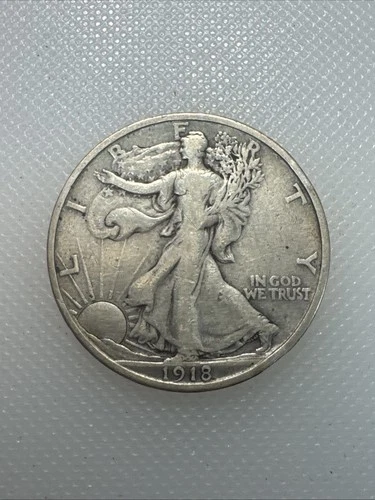 Photo of a 1918-S Walking Liberty Half Dollar from an eBay listing that sold on Jul 17, 2026