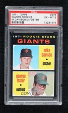 1971 Topps 1971 Rookie Stars Mike Davison George Foster #276 PSA 6 4q5