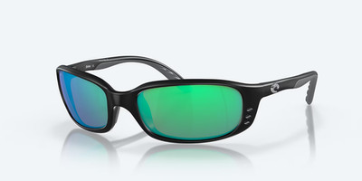 Costa Del Mar Brine Matte Black/Green Mirror 580G POLARIZED 59 mm Sunglasses
