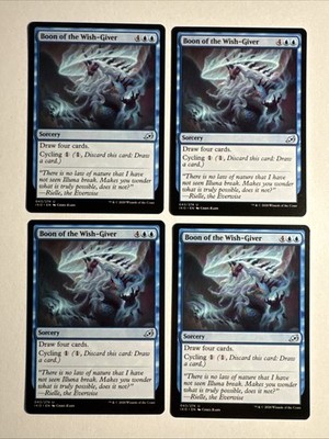 4x Mtg Ikoria Lair Of Behemoths Boon Of The Wish-Giver NM/M Magic the Gathering