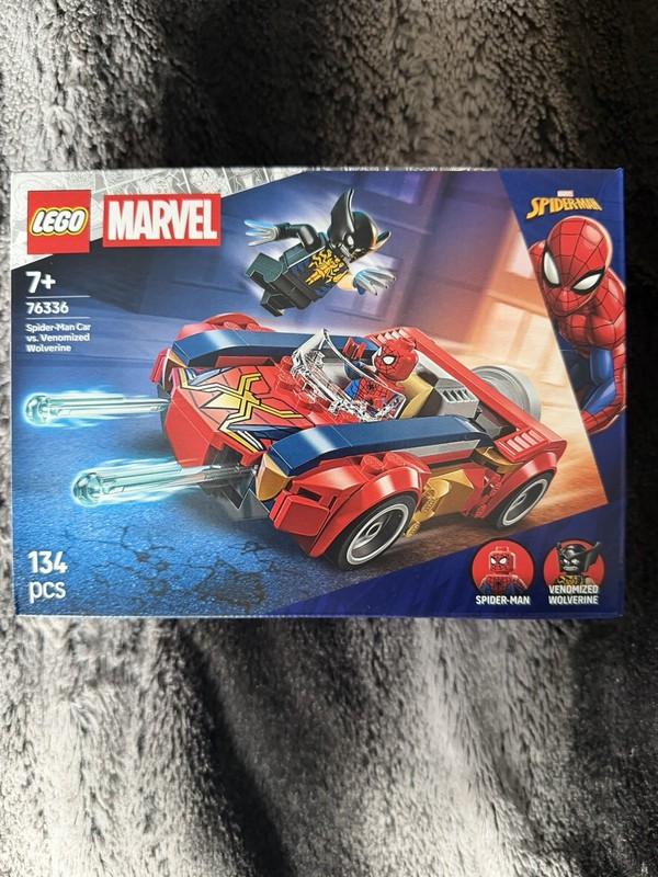 Lego Marvel Spiderman Car Vs Venomised Wolverine 76336