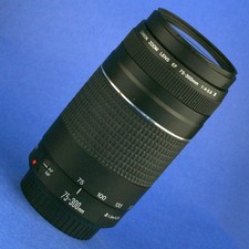 Canon EF 75-300mm 4-5.6 III Lens Beautiful Condition