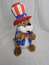 BUC-EES Beaver Plush Patriotic Uncle Sam Veteran 4th Of July Stuffed Animal Toy