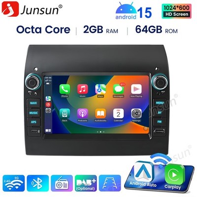 7'' Für Fiat Ducato Citroen Jumper Peugeot Boxer Android 15 Carplay Autoradio GPS