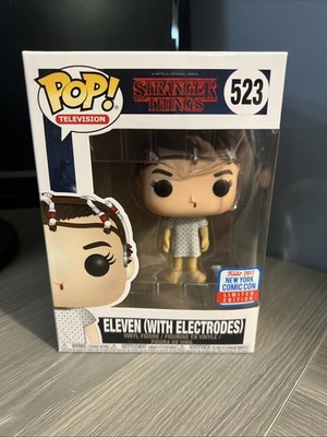 Funko Pop! Stranger Things ELEVEN #523 Electrodes - 2017 Official NYCC Sticker!