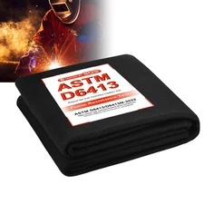 5mm 72"x96" Large Fireproof Welding Blanket, High Temperature Resistant 1800