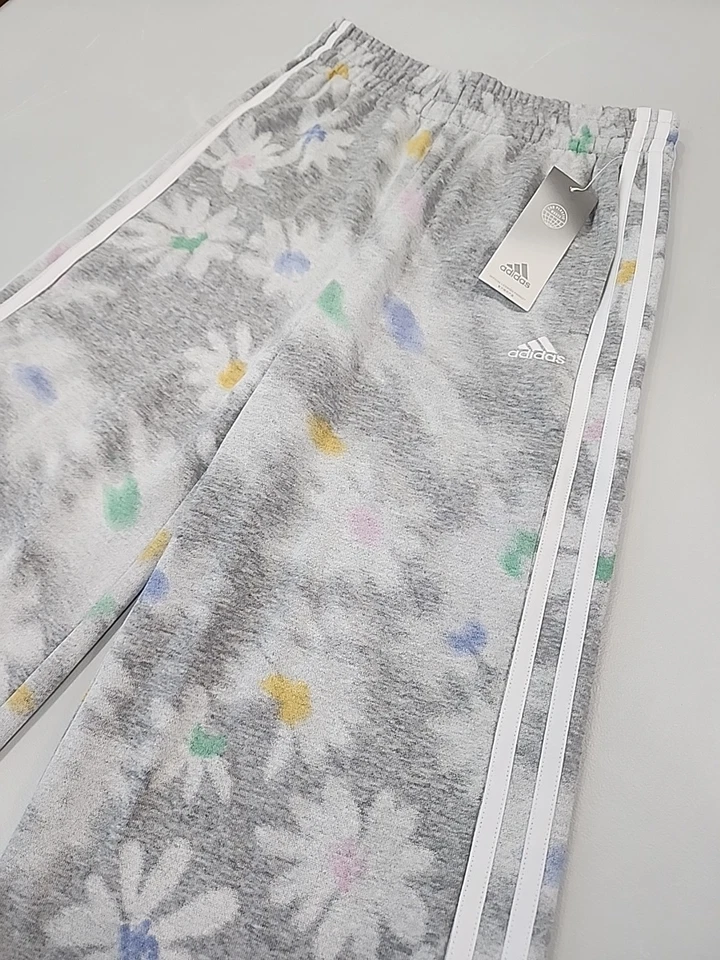 Adidas Originals цветочный DAISY девочек спортивные штаны широкие ноги толстовки маленький (7/8) - Изображение 4 из 4