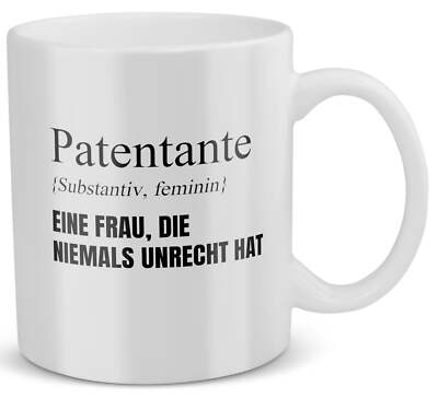 Patentante Geschenk Taufpatin Tasse Patin Geburtstag Weihnachten Idee Frauen