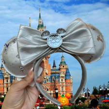 Disney Parks 100 Years Mickey Minnie Mouse Ear Headband Loungefly New
