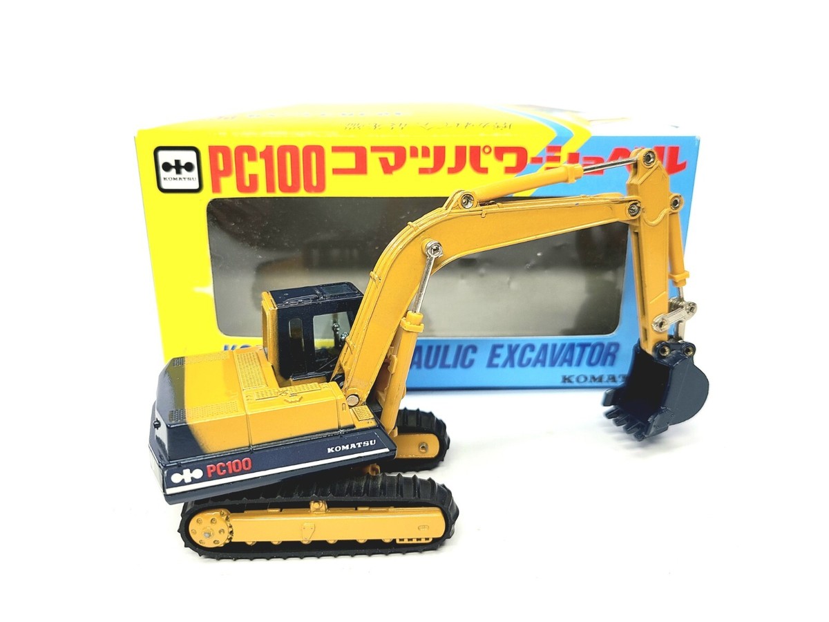Komatsu PC100 Excavator - Shinsei 1:48 Scale Diecast Model #613