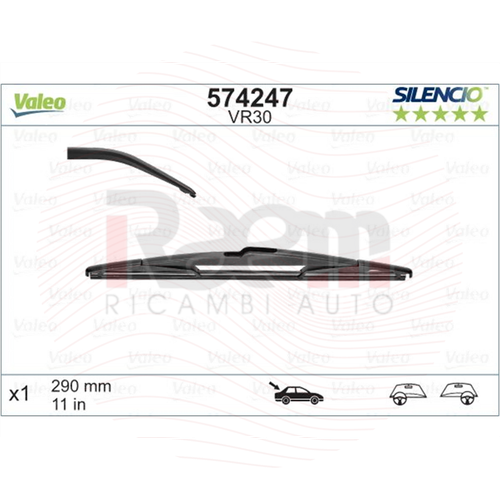 VALEO INTERNAZIONALE SPAZZOLA SILENCIO POST. VM30 - Afbeelding 3 van 3