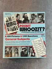 Vintage 1985 Whoozit Picture Strategy Game - Complete - Very Nice VGM