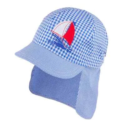 TUTU Frühling Sommer 100% Baumwolle Mütze mit UV +50 Sonnenschutz Baby Jungen HALSSCHUTZ