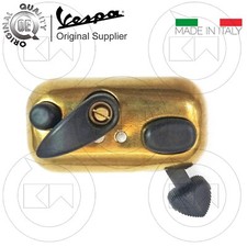 COMMUTATORE INTERRUTTORE DEVIO LUCI COPERCHIO IN OTTONE PER VESPA 150 VB1T