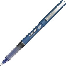 35349 Pilot V-7 Precise Rollerball Pen, Fine Point 0.7mm, Blue Ink, Pack of 5
