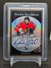 2023-24 Upper Deck Trilogy Hockey Rookie Renditions Auto David Gust RC /99