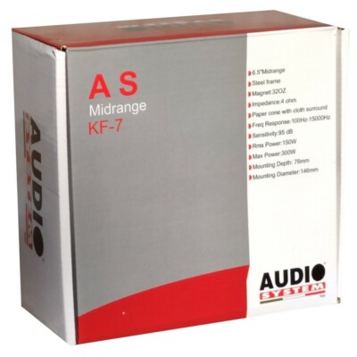 Midrange Audio System KF-7 6.5" | Altoparlante Auto 150W RMS 4 Ohm - Sensibilità 95dB - Foto 6
