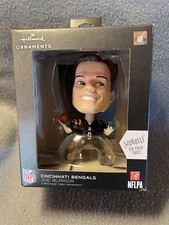 Hallmark 2024 NFL Cincinnati Bengals QB Joe Burrow Bobblehead Christmas Ornament