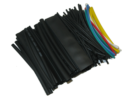 Assortimento di tubi termoretraibili neri colorati 100 pezzi 110 pezzi tubo termoretraibile - Foto 3 di 3