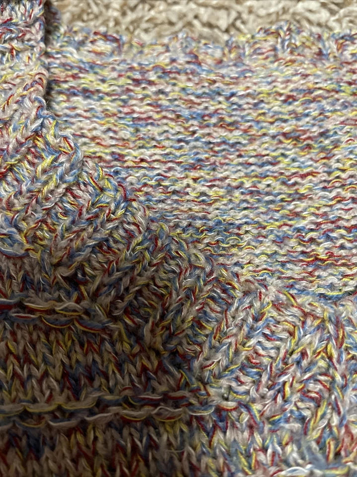 Suéter Casero Niñas Beige Colorido Cuello en V Manga Larga Talla XS Foto 3 de 3