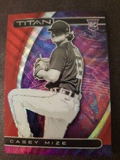 🐅2021 Panini Chronicles Titan Ruby Wave /199 Casey Mize #9 Rookie RC⚾️