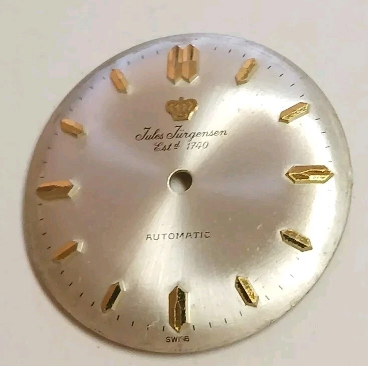 #027, mostrador de relógio masculino Jules Jurgensen compatível com AS-1748/49. 29,3 mm. 17 JW AUTOMÁTICO - Imagem 4 de 4