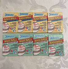 1991 Donruss Series 1 & 2 Baseball Cards Wax Packs Lot Of 4 packs Of Each 8 Pk