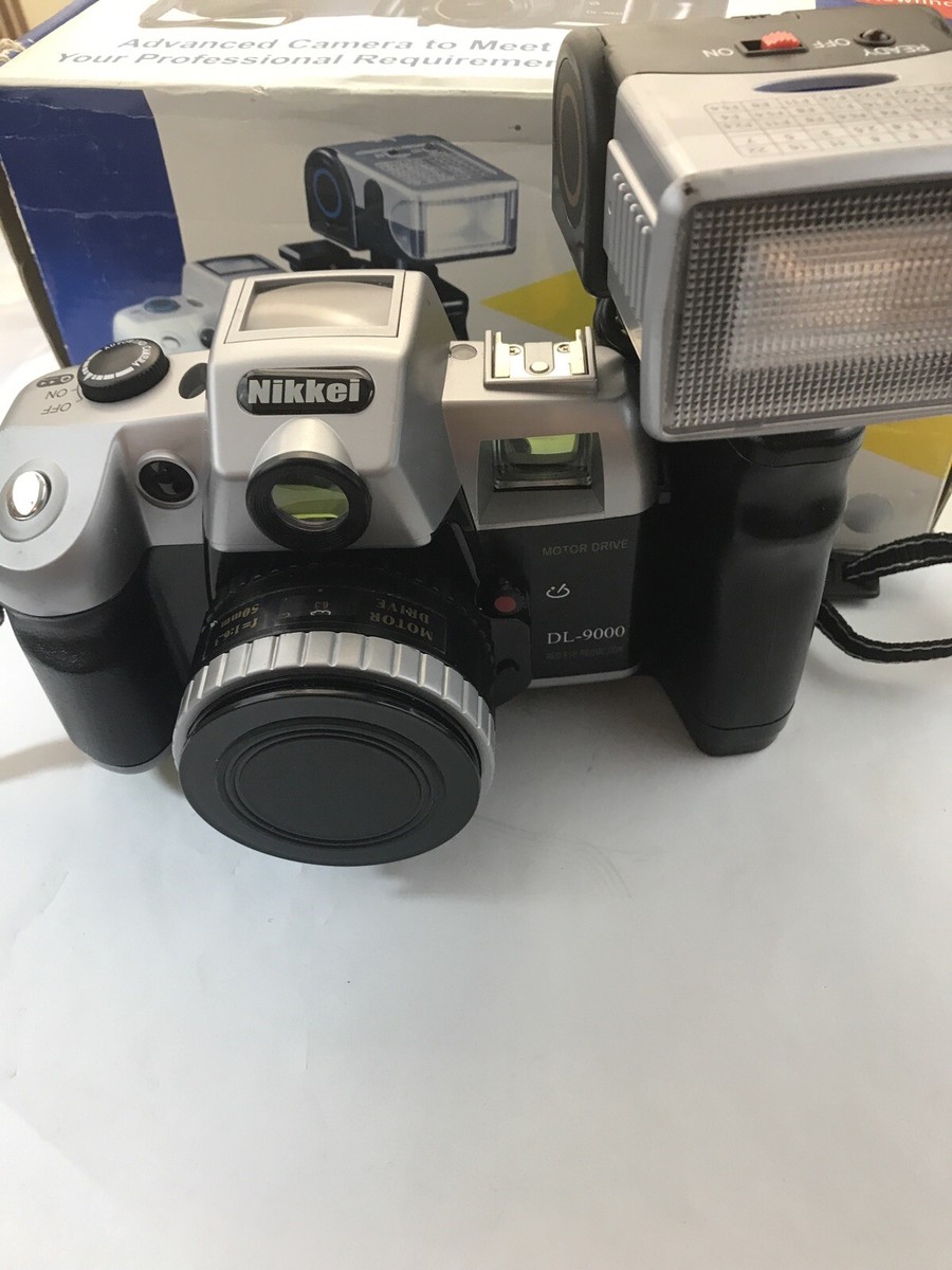 NIKKEI DL 9000 35mm Camera With Flash Case Box