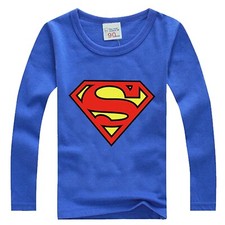 Superman Kids Superhero Long Sleeve Shirt -2-3 Years