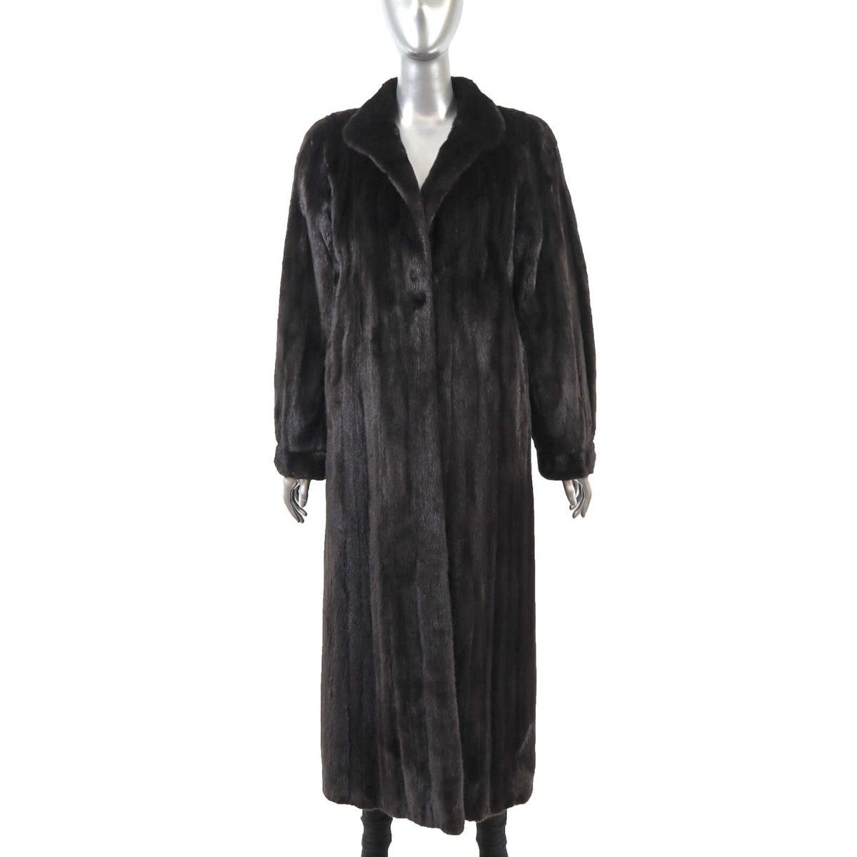 Blackglama Black Mink Coat- Size M | eBay