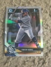 JAWUAN HARRIS 2018  BOWMAN DRAFT CARD BDC-85 PADRES (FIRST PROSPECT REFRACTOR)