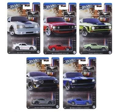 Hot Wheels Silver Series 60 Years 1:64 Die-Cast Car – GRT01 Assortment - New Toy