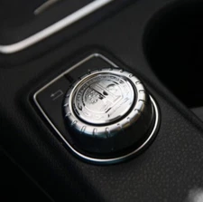 For Mercedes Benz Affalterbach Silver 29mm Car Interior Multimedia Button 