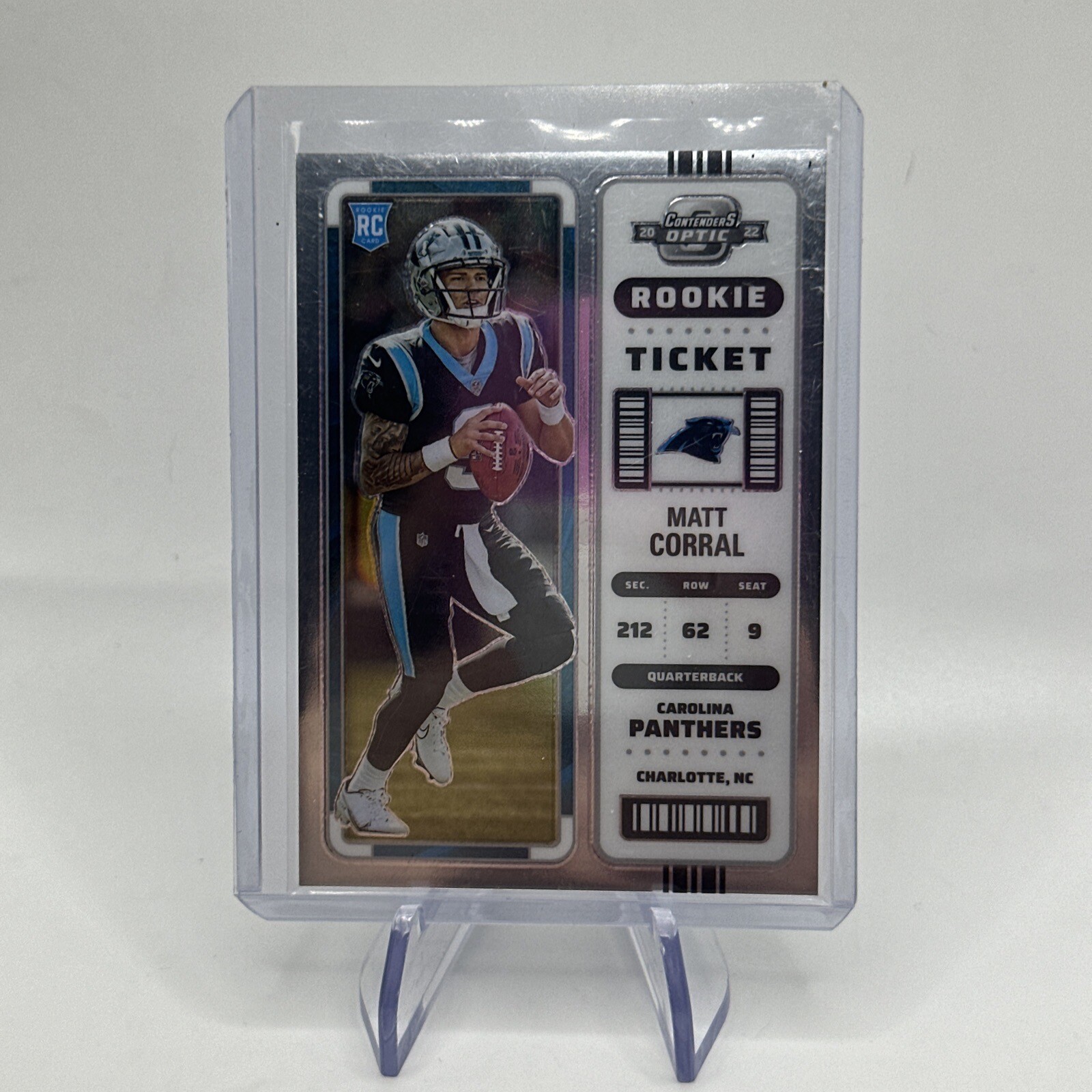 2022 Contenders Optic Matt Corral RC #87 Panthers Rookie Ticket!