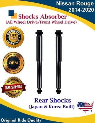 New OE Rear Shocks For Nissan Rogue 2015-2020 2WD/4X4 Lifetime Warranty