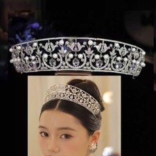 Princess Pearls Bridal Tiaras Crowns Zircon Headbands Wedding Hair Accessories