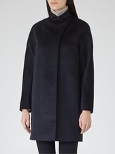 Reiss Women Night Navy Fit Coat Uk 4