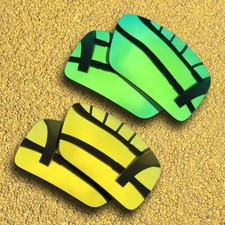 2 Pairs Polarized Lenses Replacement for-Costa Del Mar Reefton-Green Golden