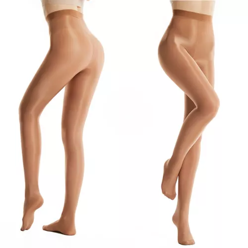 NEU 70d Shaping Tights Tanz Yoga Strümpfe 220lbs Plus Size Oil Shiny Pantyhose - Bild 2 von 20