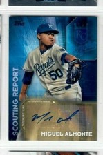 2016 Topps Scouting Report Auto Series 2 Miguel Almonte #SRA-MAL Rookie Auto RC