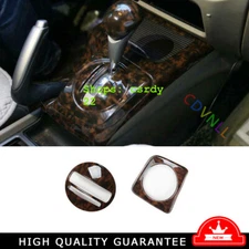 Central Console Gear Shift Frame Trim For Honda Civic 8th 2006-2011 Wood Grain