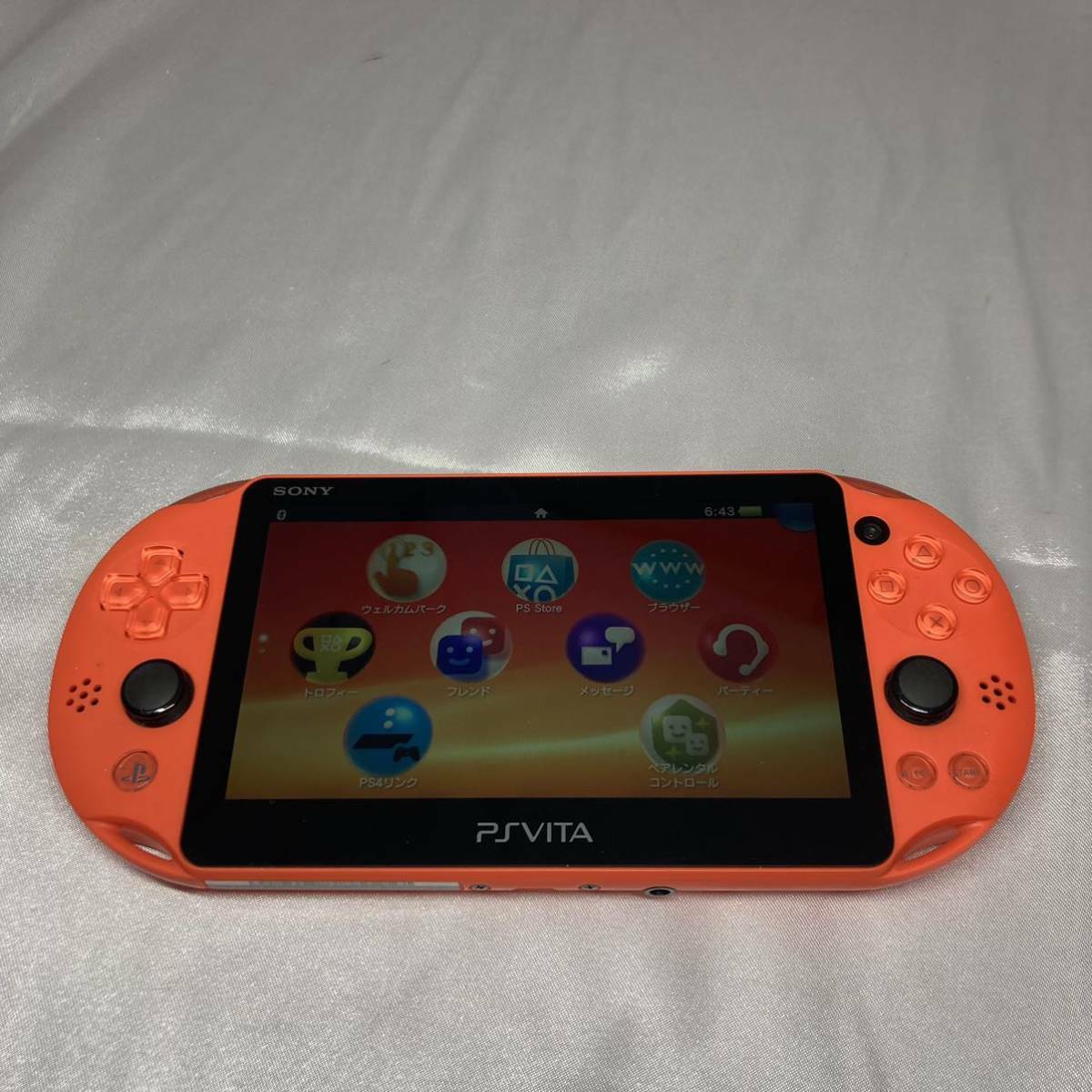PS Playstation vita Wi-Fi model NEON ORANGE PCH-2000 ZA24