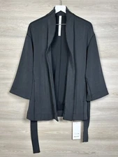 Lululemon Ribbed Softstreme Belted Wrap Size 6 Black 30082