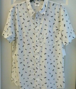 batman button down shirt