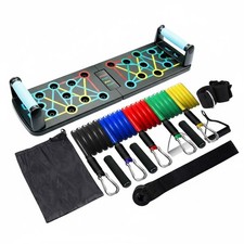 24-in-1 Push Up Board with 11 Pcs Resistance Rope Set Full Body Workout Kit