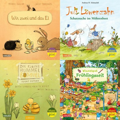 Maxi-Pixi-4er-Set 108: Frühlingszeit (4x1 Exemplar) | Diverse | Box | 24 S.