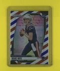 2024 Panini Prizm Drake Maye #329 Red White & Blue Prizm (RC) Patriots