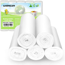 Biodegradable Bathroom Trash Bags 2 Gallon Garbage Bags, 100 Counts 7.5 Liters W